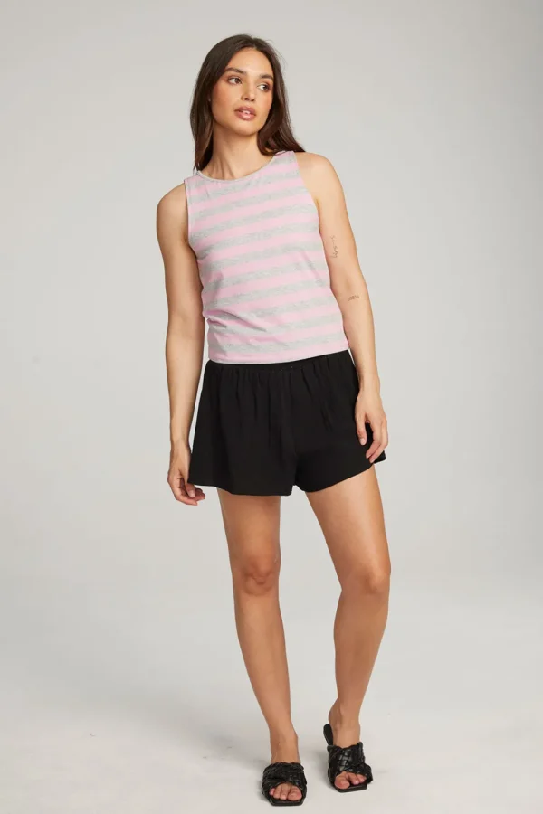 Cheap Teague Pastel Lavender And Grey Marl Striped Tank Women Loungewear | Tops