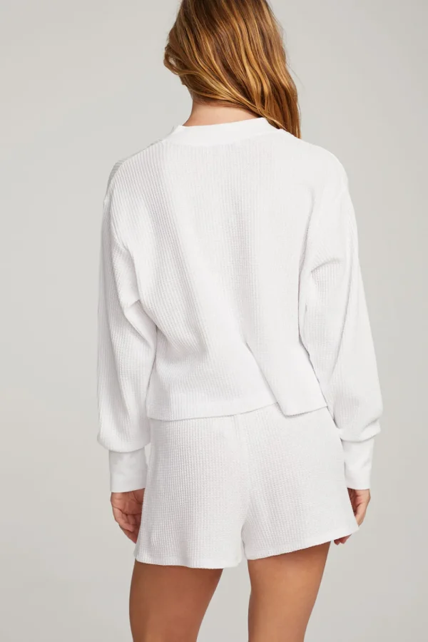 Best Sale Thayne White Long Sleeve Women Loungewear | Tops