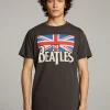 Fashion The Beatles Union Jack Crew Neck Tee Women Tops | Music