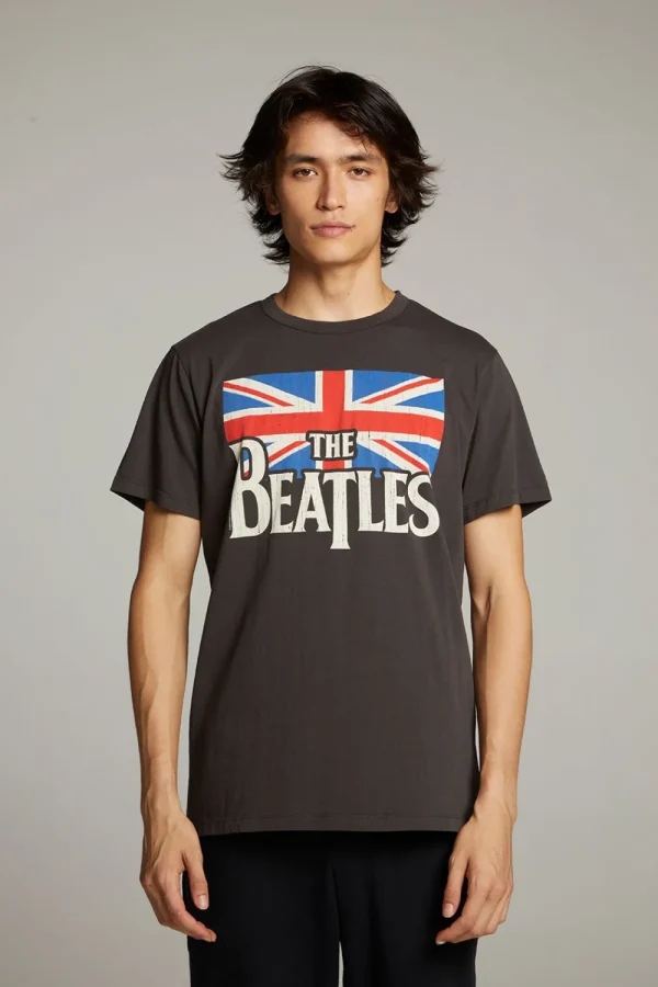 Fashion The Beatles Union Jack Crew Neck Tee Women Tops | Music