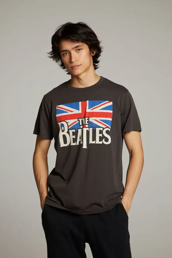 Fashion The Beatles Union Jack Crew Neck Tee Women Tops | Music