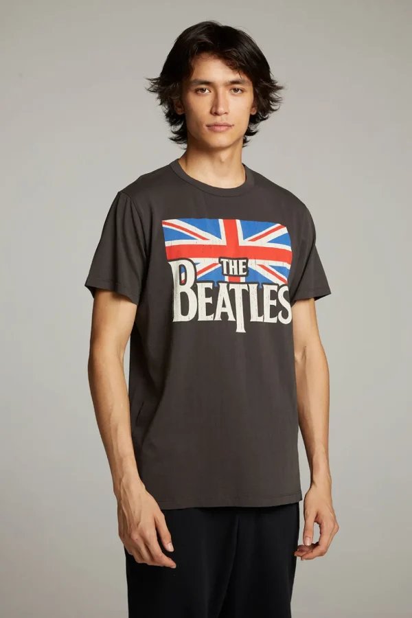Fashion The Beatles Union Jack Crew Neck Tee Women Tops | Music