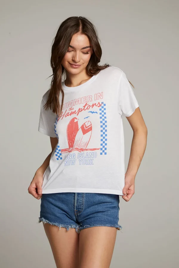 Fashion The Hamptons Crewneck Tee Women Loungewear | Graphics