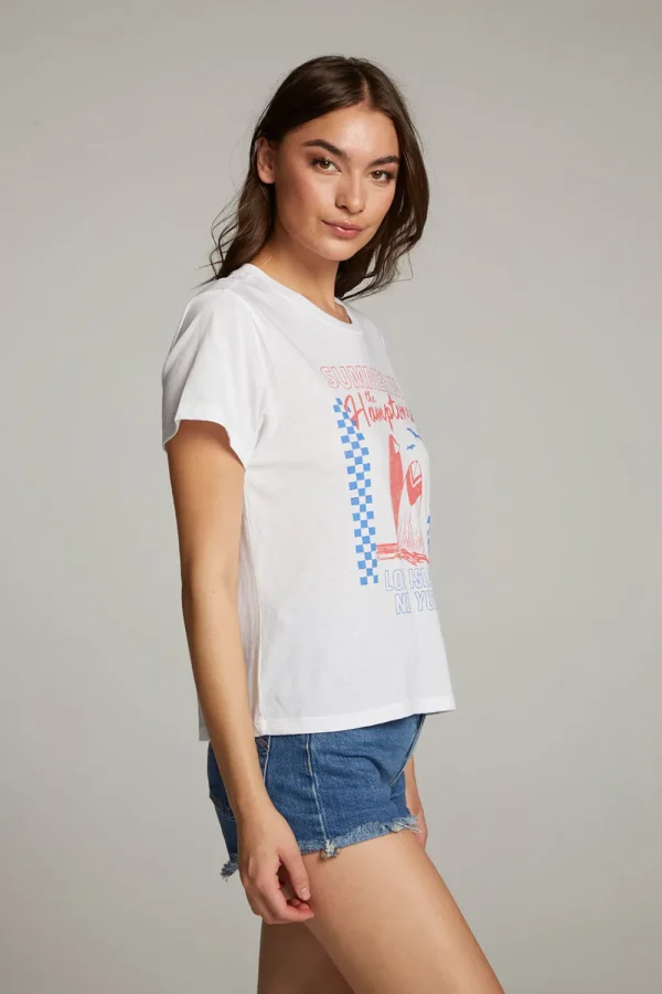 Fashion The Hamptons Crewneck Tee Women Loungewear | Graphics