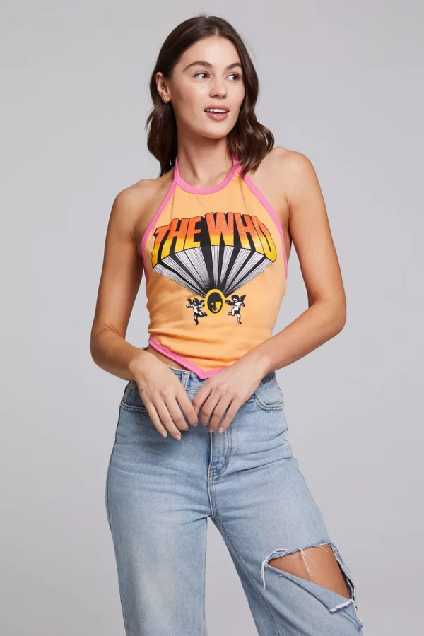 Flash Sale The Who Keith Moon Wallflower Halter Top Women Loungewear | Music