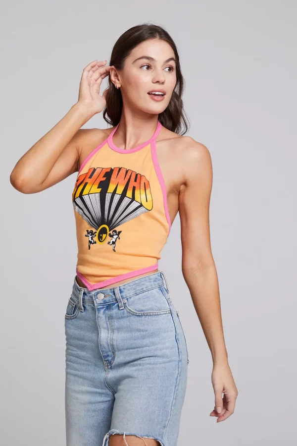 Flash Sale The Who Keith Moon Wallflower Halter Top Women Loungewear | Music