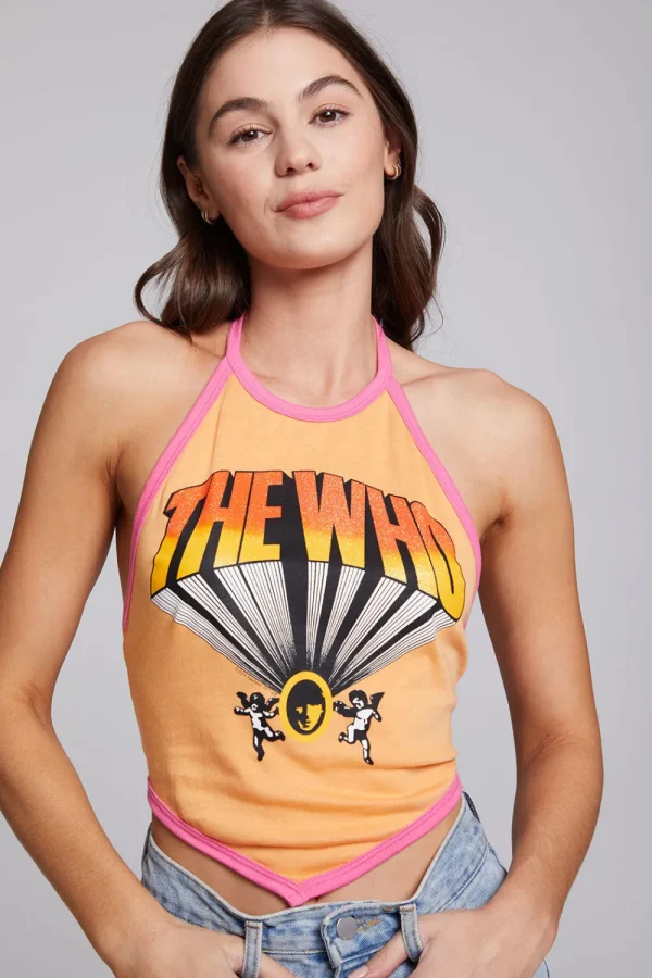 Flash Sale The Who Keith Moon Wallflower Halter Top Women Loungewear | Music