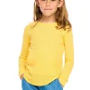 Sale Thermal Long Sleeve Crew Neck Shirttail Tee With Kanga Pocket Kids/BOY Boys