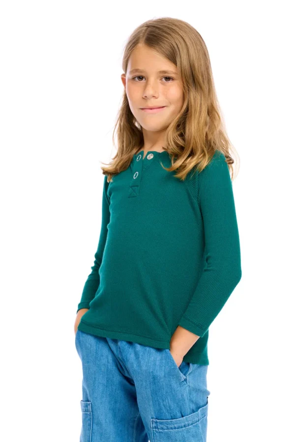 Online Thermal Long Sleeve Raglan Henley Kids/BOY Boys