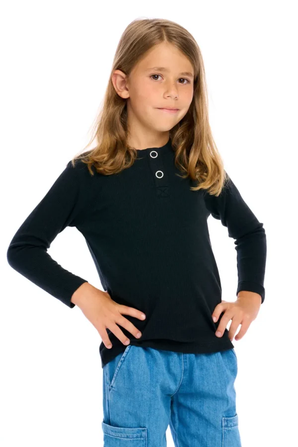 Cheap Thermal Long Sleeve Raglan Henley Kids/BOY Boys