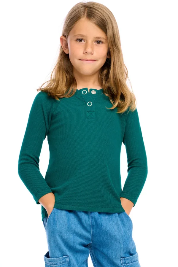Online Thermal Long Sleeve Raglan Henley Kids/BOY Boys