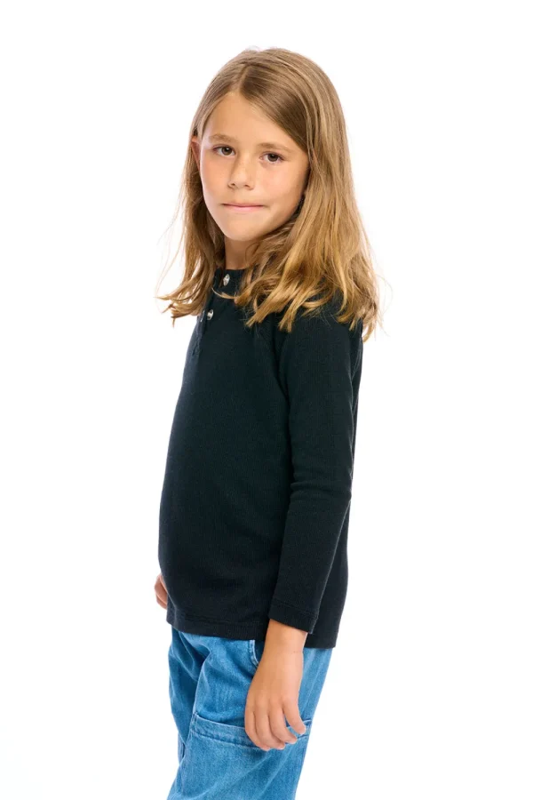 Cheap Thermal Long Sleeve Raglan Henley Kids/BOY Boys