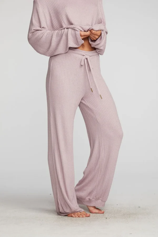 Discount Thermal Waffle Blouson Hem Joggers Women Bottoms
