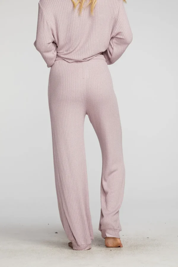 Discount Thermal Waffle Blouson Hem Joggers Women Bottoms