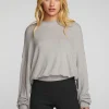 Store Thermal Waffle Long Sleeve Pullover Women Loungewear | Tops