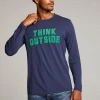 Outlet Think Outside Mens Long Sleeve Tops