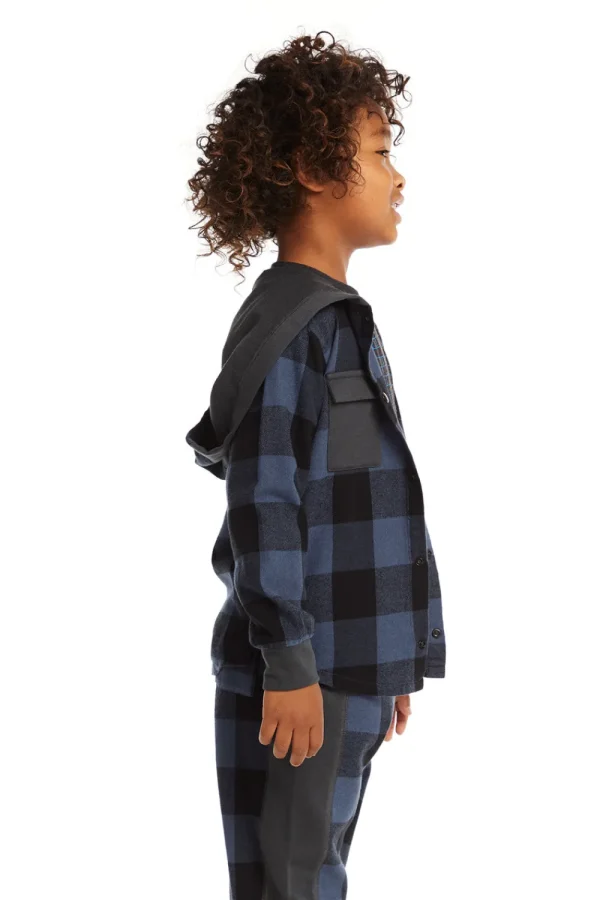 Cheap Tom Ghost Plaid Button Down Kids/BOY Boys