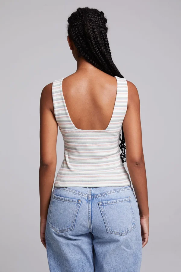 Fashion Tramonti Como Stripe Tank Top Women Loungewear | Tops