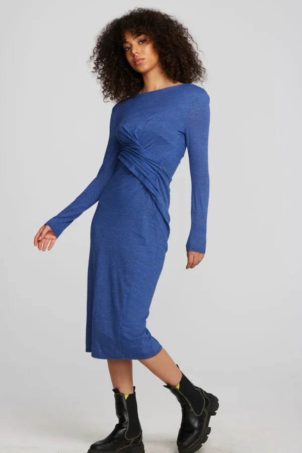 Sale Triblend Corset Wrap Midi Dress Women Dresses