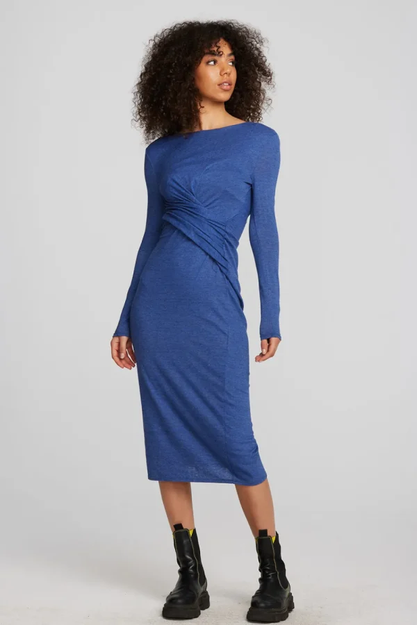 Sale Triblend Corset Wrap Midi Dress Women Dresses