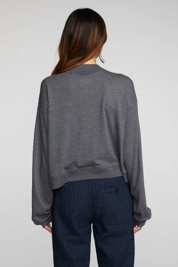 New Triblend Half Zip Pullover With Rib Women Loungewear | Tops