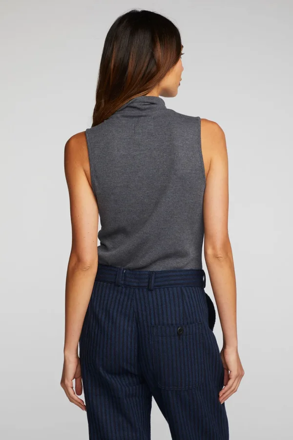 Store Triblend Rib Knit Button Down Tank Women Loungewear | Tops