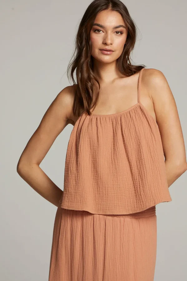 Fashion Tropical Bronze Top Women Loungewear | Tops