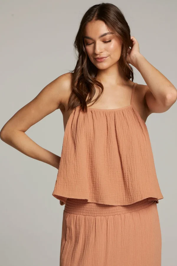 Fashion Tropical Bronze Top Women Loungewear | Tops