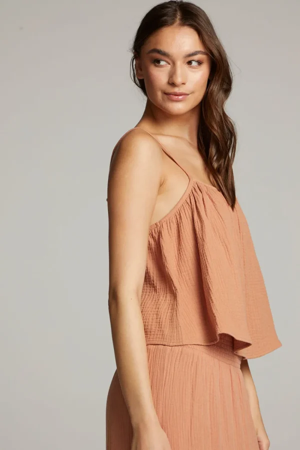 Fashion Tropical Bronze Top Women Loungewear | Tops