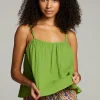 Outlet Tropical Piquant Green Top Women Loungewear | Tops