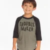 Clearance Trouble Maker Boys Baseball Tee Kids/BOY Boys