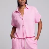 Hot Valentina Rosewater Button Down Women Loungewear | Tops