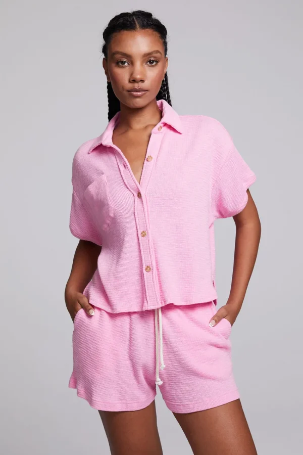 Hot Valentina Rosewater Button Down Women Loungewear | Tops