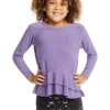Flash Sale Veronica Purple Long Sleeve Tee Kids Girls