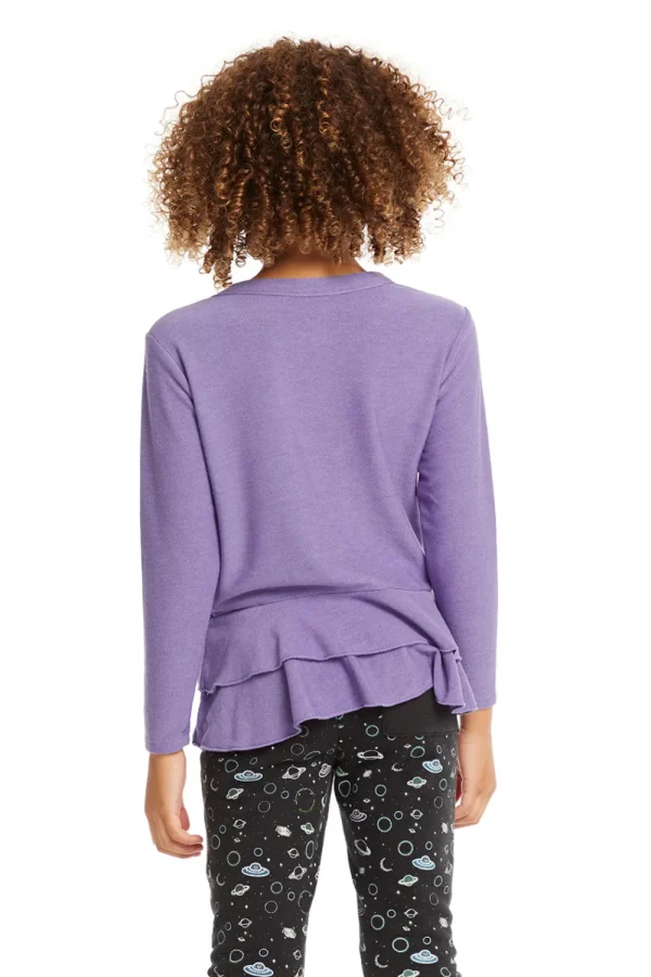 Flash Sale Veronica Purple Long Sleeve Tee Kids Girls