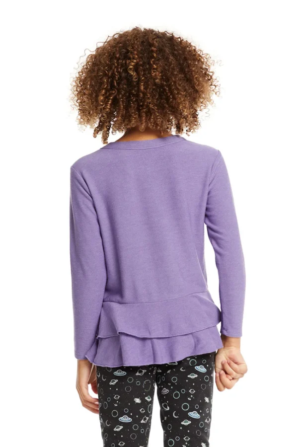Flash Sale Veronica Purple Long Sleeve Tee Kids Girls