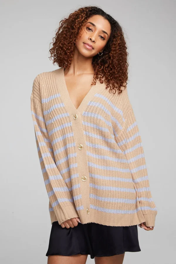 New Vibe Fairfax Stripe Cardigan Women Outerwear | Tops