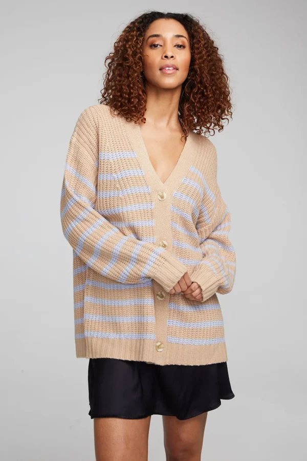 New Vibe Fairfax Stripe Cardigan Women Outerwear | Tops
