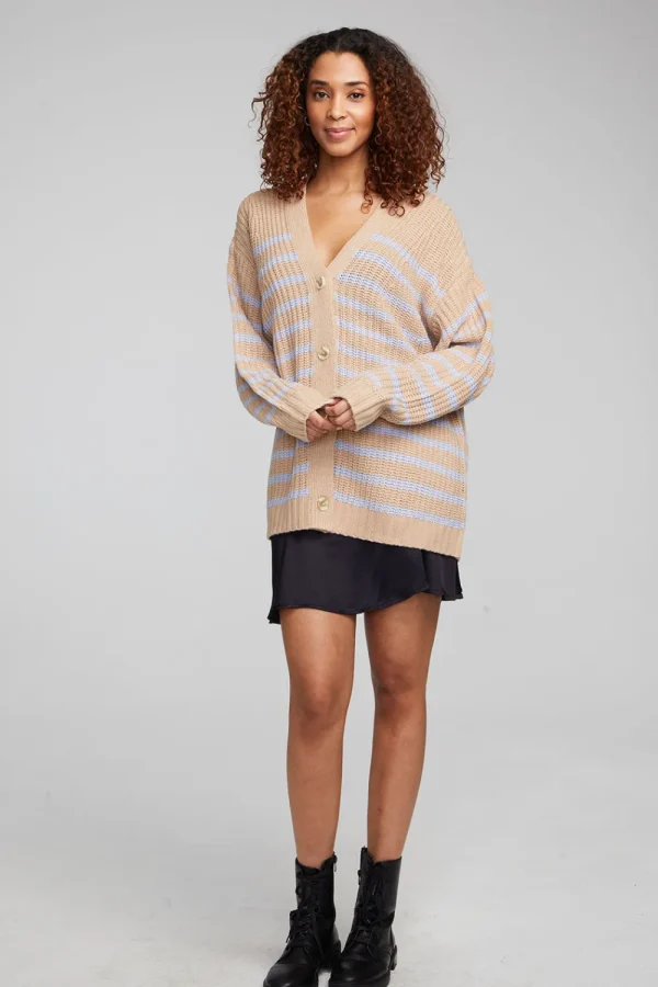 New Vibe Fairfax Stripe Cardigan Women Outerwear | Tops
