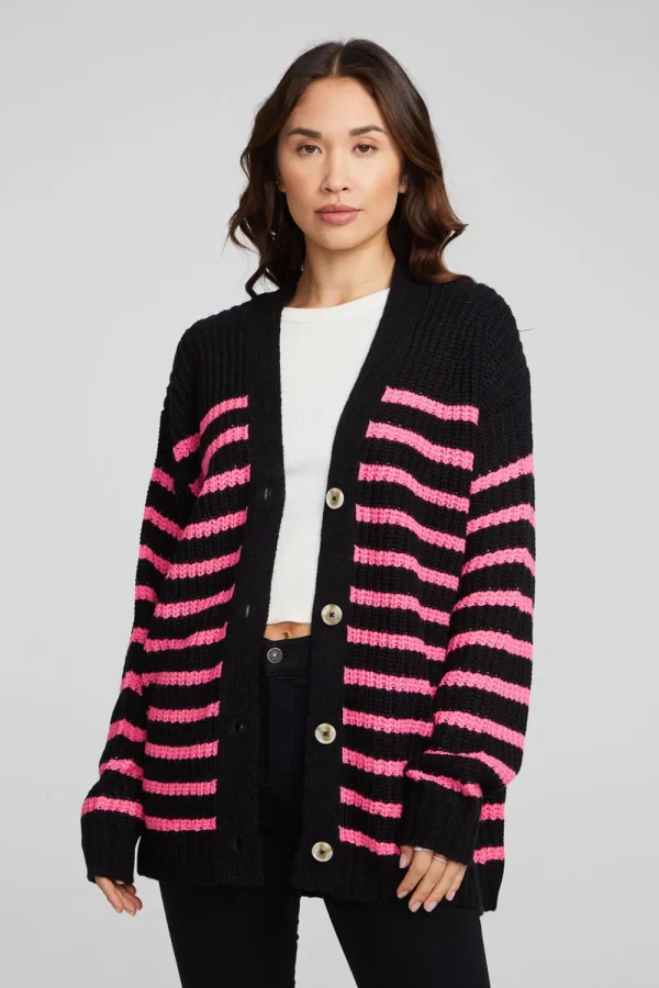 Store Vibe Melrose Stripe Cardigan Women Outerwear | Loungewear