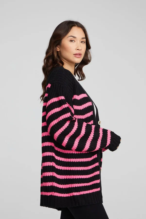 Store Vibe Melrose Stripe Cardigan Women Outerwear | Loungewear