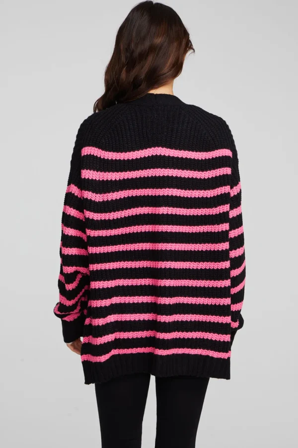 Store Vibe Melrose Stripe Cardigan Women Outerwear | Loungewear