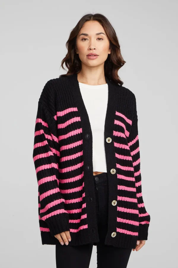 Store Vibe Melrose Stripe Cardigan Women Outerwear | Loungewear