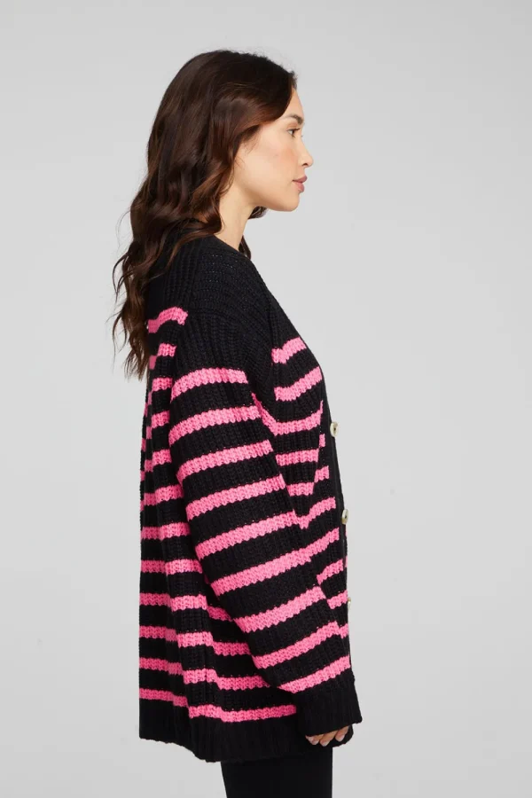 Store Vibe Melrose Stripe Cardigan Women Outerwear | Loungewear