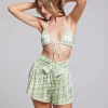 New Volterra Pistachio Short Women Loungewear | Bottoms