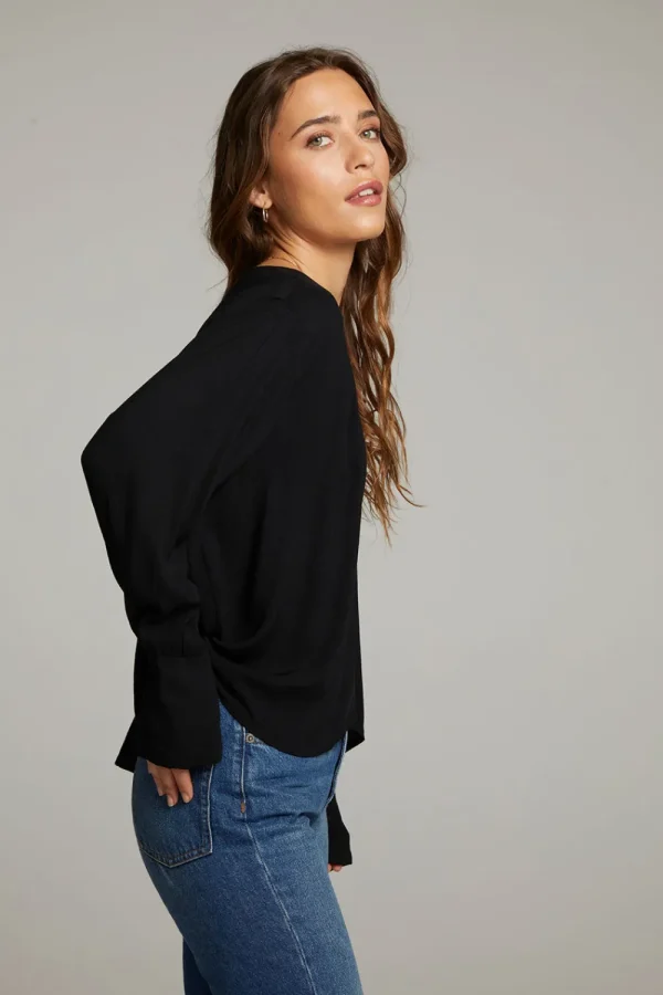Discount Warren Licorice Blouse Women Loungewear | Tops