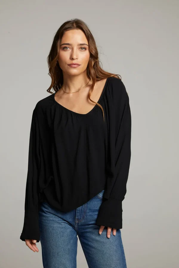 Discount Warren Licorice Blouse Women Loungewear | Tops