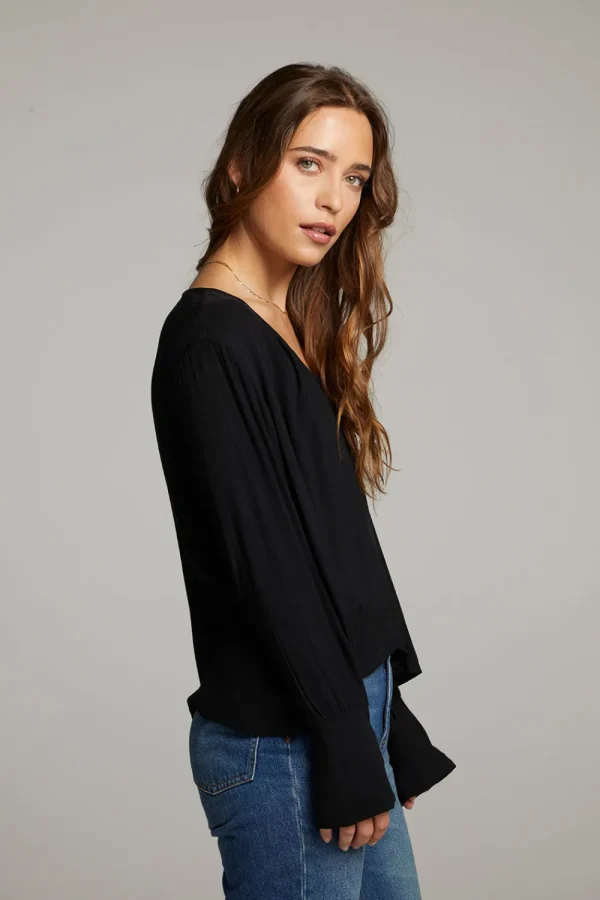 Discount Warren Licorice Blouse Women Loungewear | Tops
