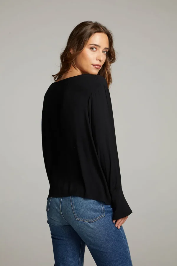 Discount Warren Licorice Blouse Women Loungewear | Tops
