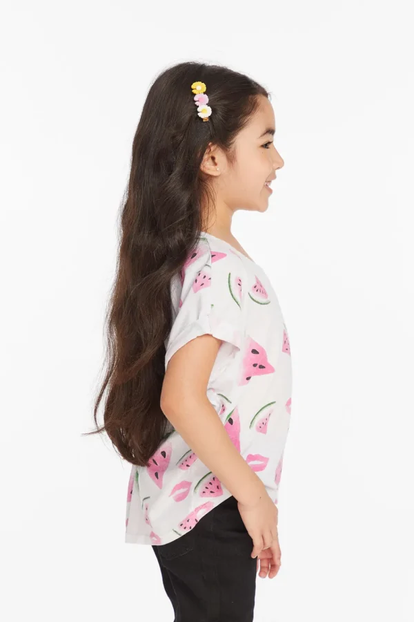 Clearance Watermelon Lips Girls Tee Kids Girls